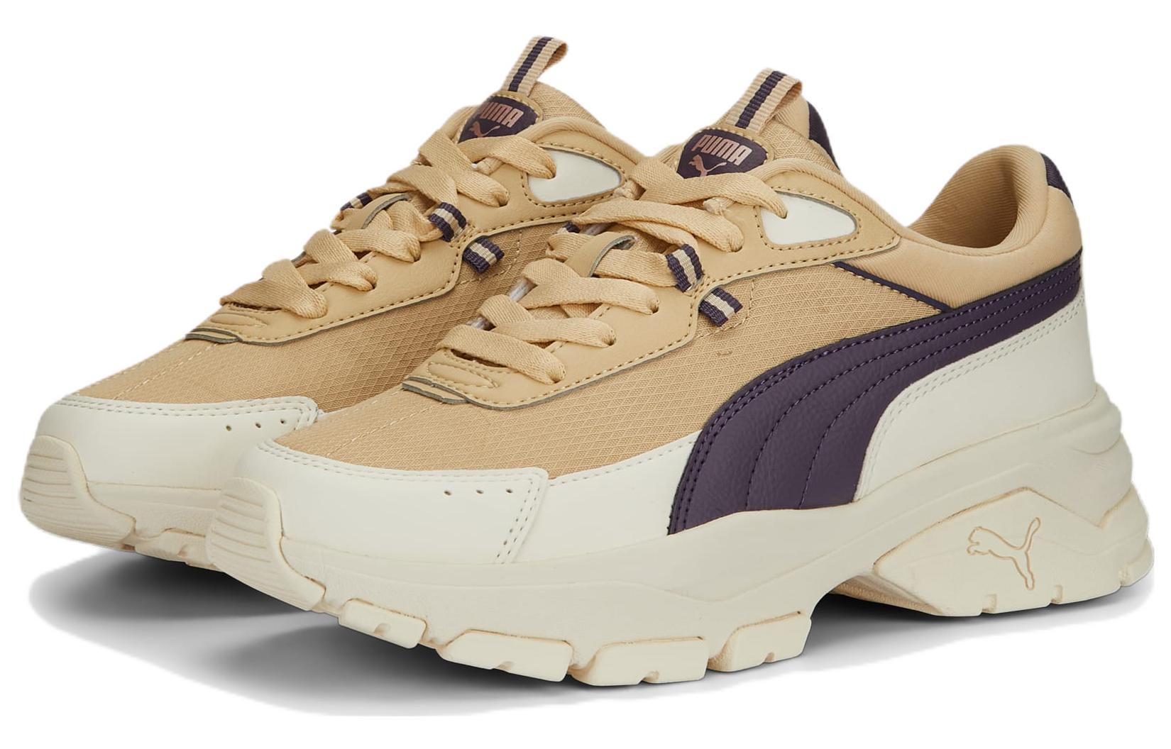 (WMNS) PUMA Cassia Via 'White Tan Purple' 389223-05