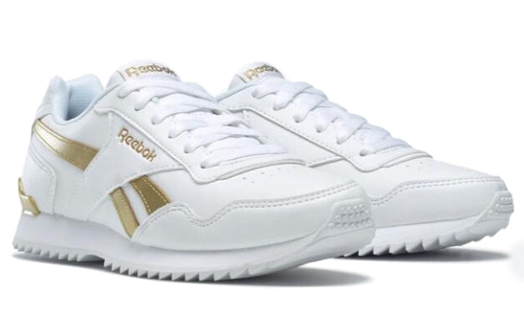 (WMNS) Reebok Royal Glide Ripple Clip 'White Gold' BS5818