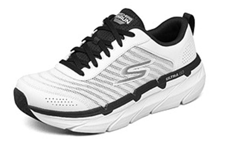 (WMNS) Skechers Max Cushioning Premier Low-Top Running Shoes White/Black 220078-WBK