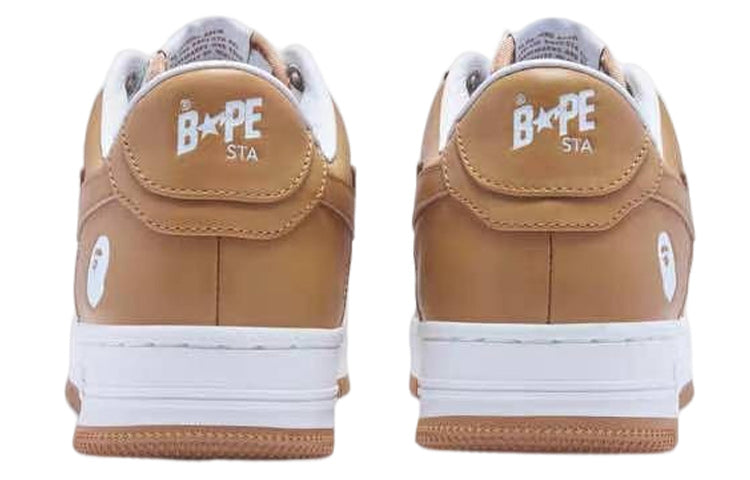 A BATHING APE STA Leather 'Beige' 1I70-191-007-BEIGE