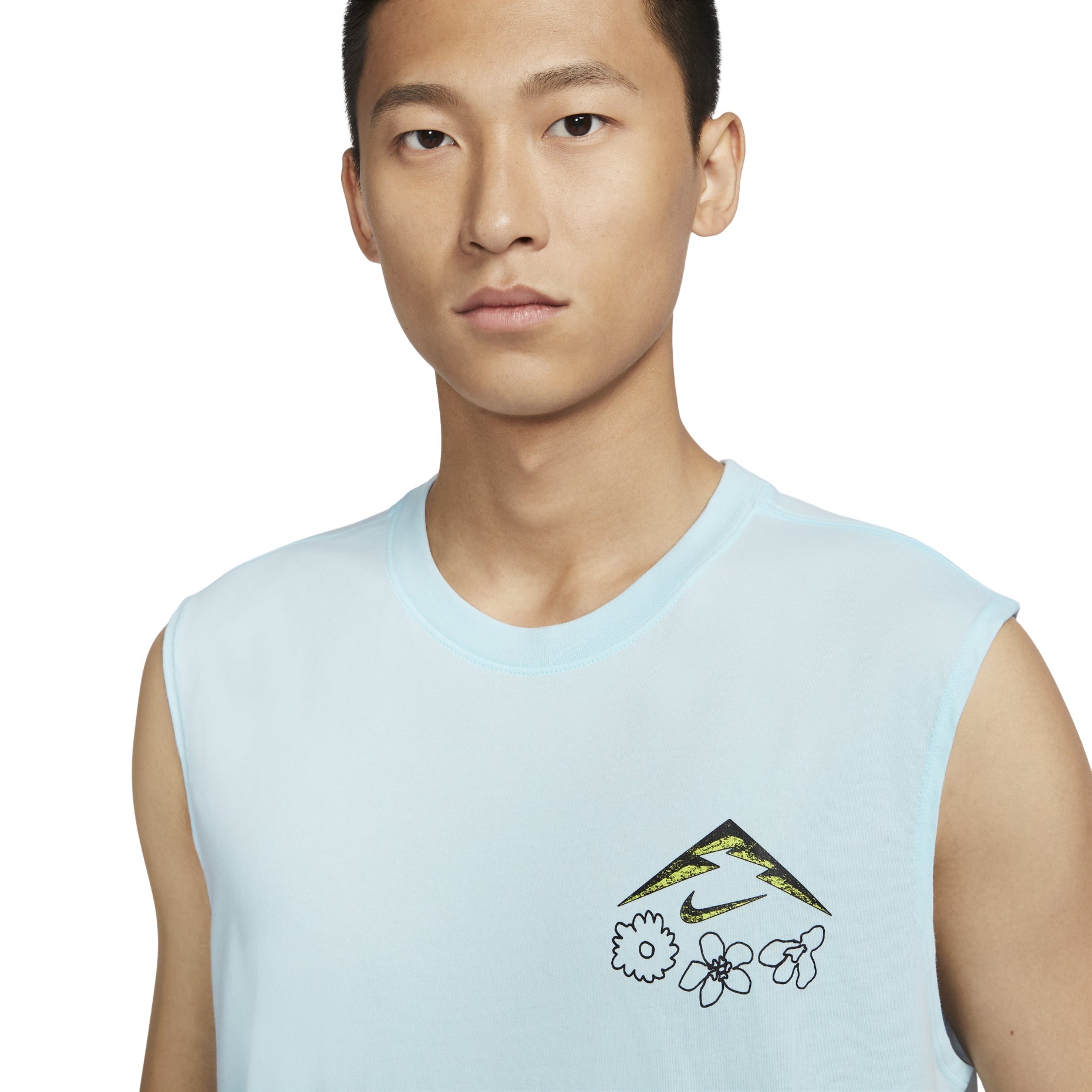Nike Dri-FIT Running Tank Asia Sizing 'Glacier Blue' FZ8053-474