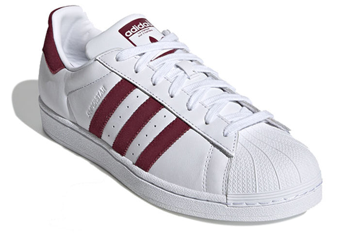 adidas Superstar 'Cloud White Collegiate Burgundy' EF9240