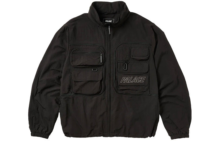 PALACE Zipper Multiple Pockets Alphabet Logo Jacket Unisex Black P20JK009