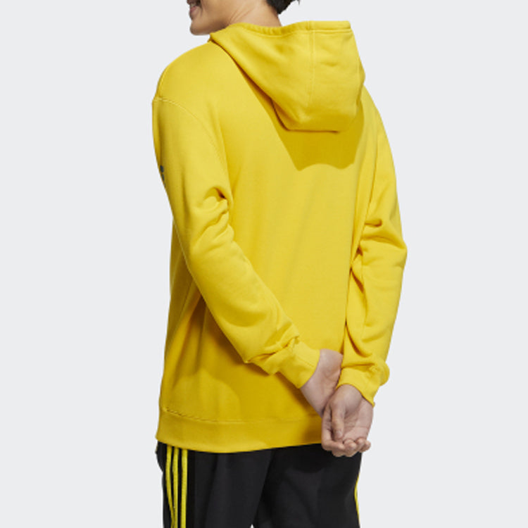 Men's adidas neo x SMILEY Crossover Casual Smiling Face Printing Sports Yellow HB7410
