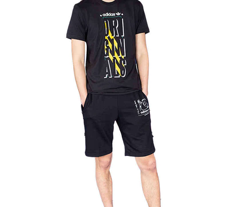 adidas originals Alphabet logo Short Sleeve Black CD6836