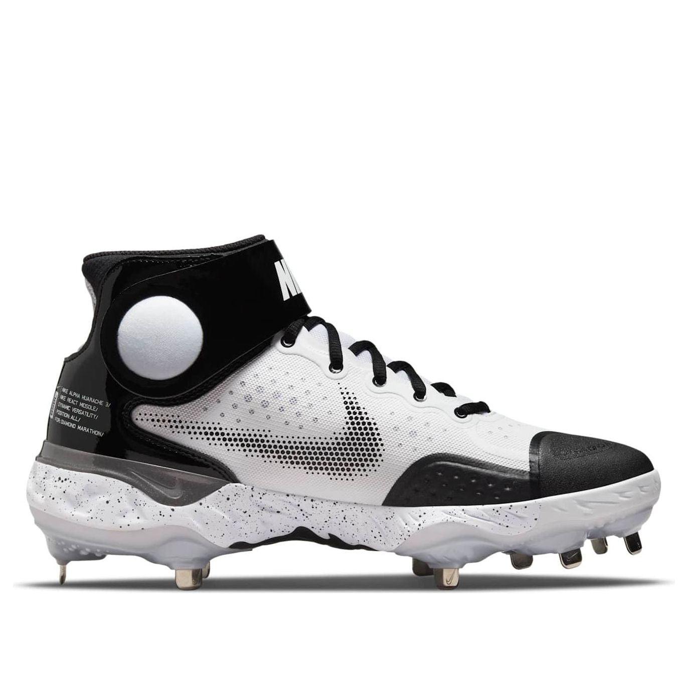 Nike Alpha Huarache Elite 3 Mid 'White Black' CV3550-104