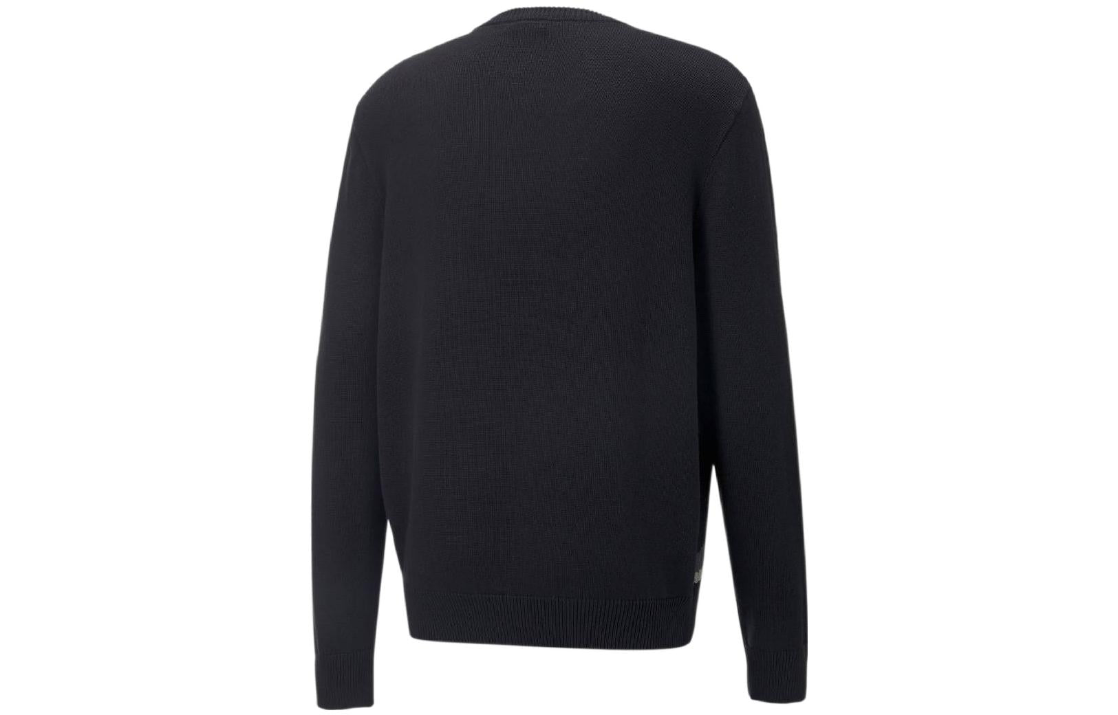 PUMA Players Lounge Knit Crew Neck 'Black' 535804-01