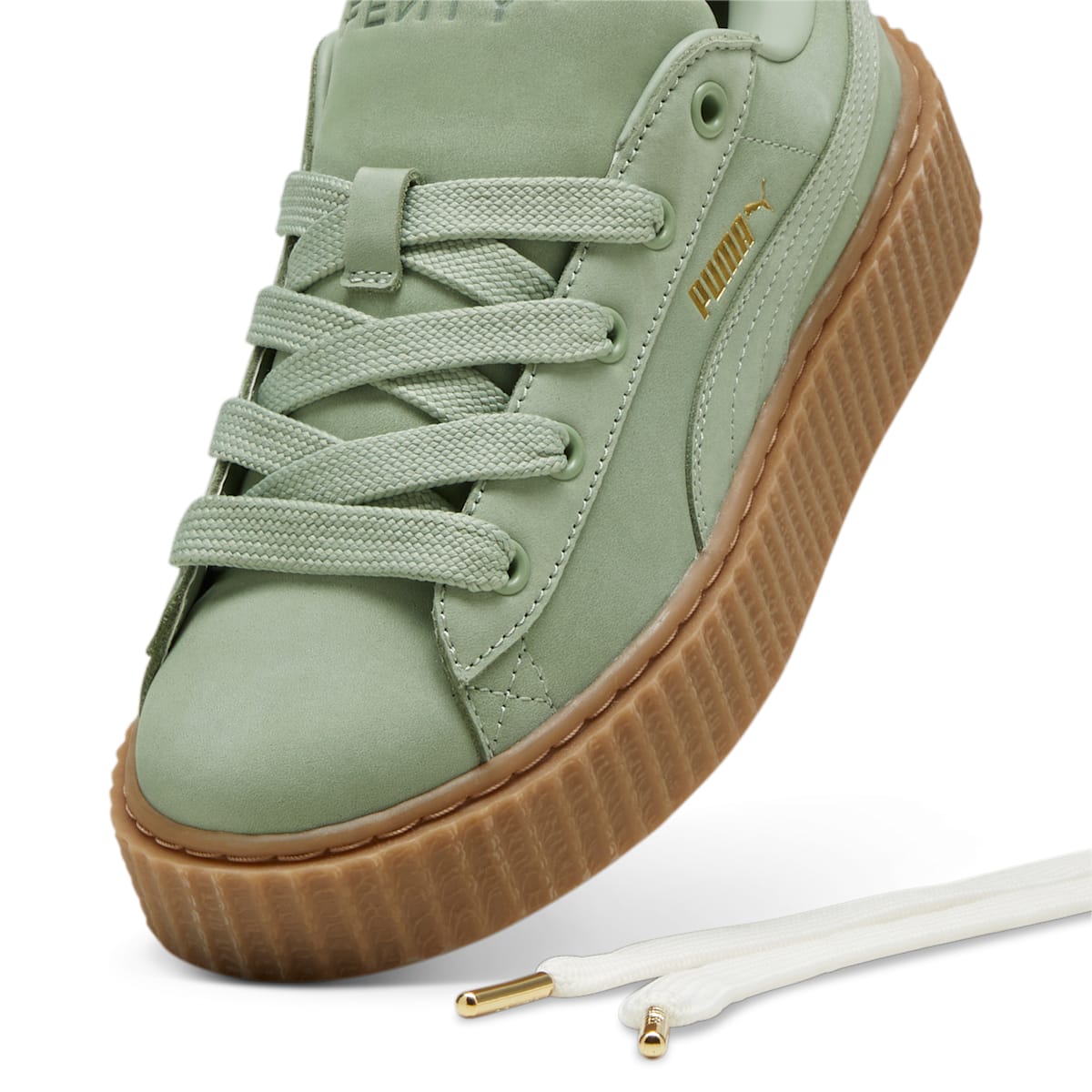 (GS) PUMA x Fenty Creeper Phatty 'Earth Tone Pack - Green Fog' 399866-02