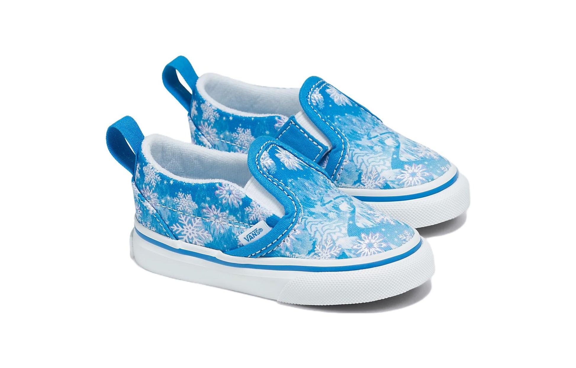 (TD) Vans Slip-On V 'Snowflakes - Winter Wonderland Blue' VN000UBSBES
