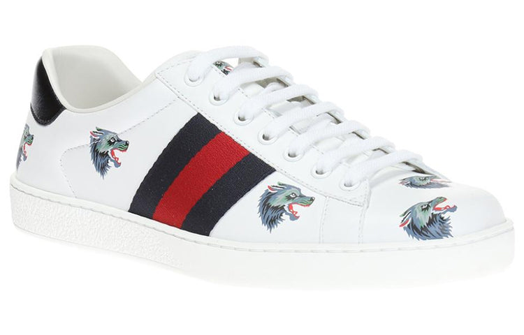 Gucci Ace Leather 'Wolf' 386750-0H810-9082