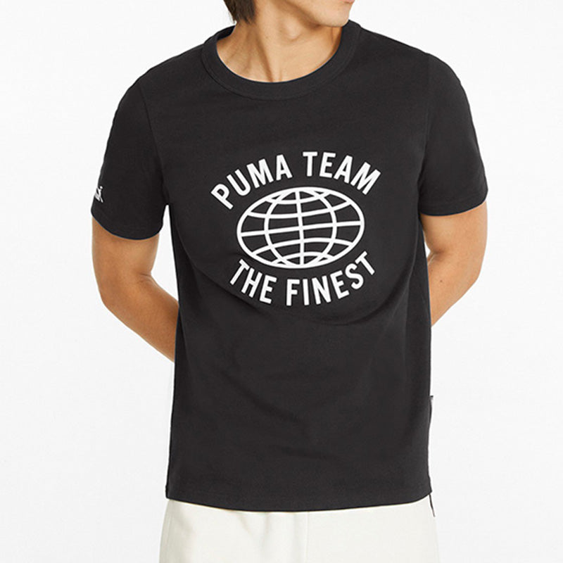 PUMA Team Graphic Tee 'Black' 536956-01