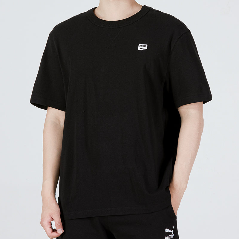 PUMA Small Logo Downtown Tee 'Black' 535387-01