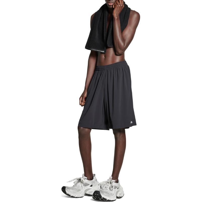 Balenciaga Activewear Stretch Shorts 'Black' 794784TQO351000