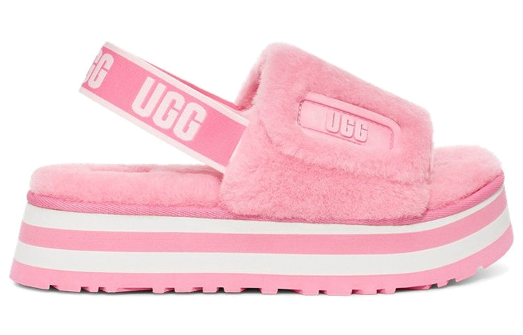 (WMNS) UGG Disco Slide Thick Sole Shoe 'Pink' 1112258-STPN