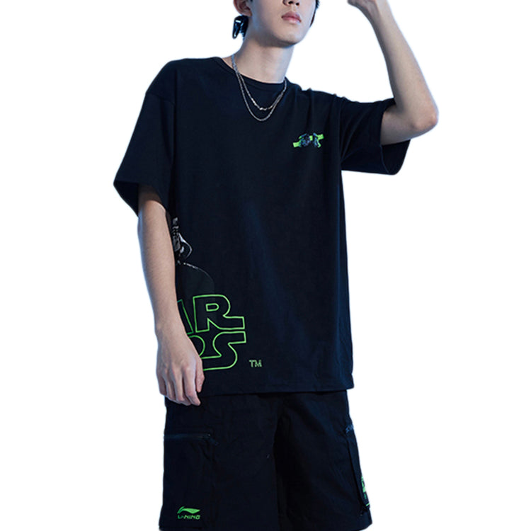 Li-Ning x Star War Crossover Loose Short Sleeve 'Black' AHSQ267-1