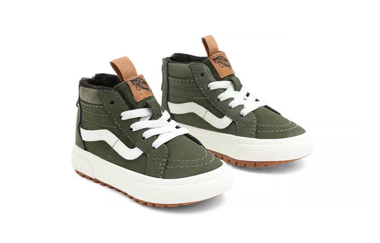 Vans Toddler SK8-HI Zip Mte-1 Sneakers Green/White TD VN0A5HZ350K