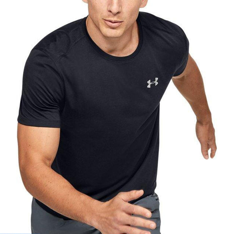 Men's Under Armour UA Swyft Running Sports Short Sleeve Black 1347412-001