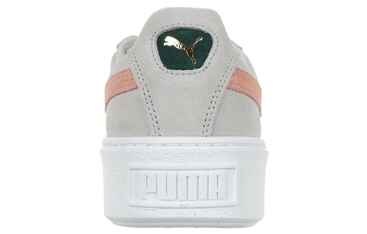 (WMNS) PUMA Suede Platform SD White/Pink 364718-10