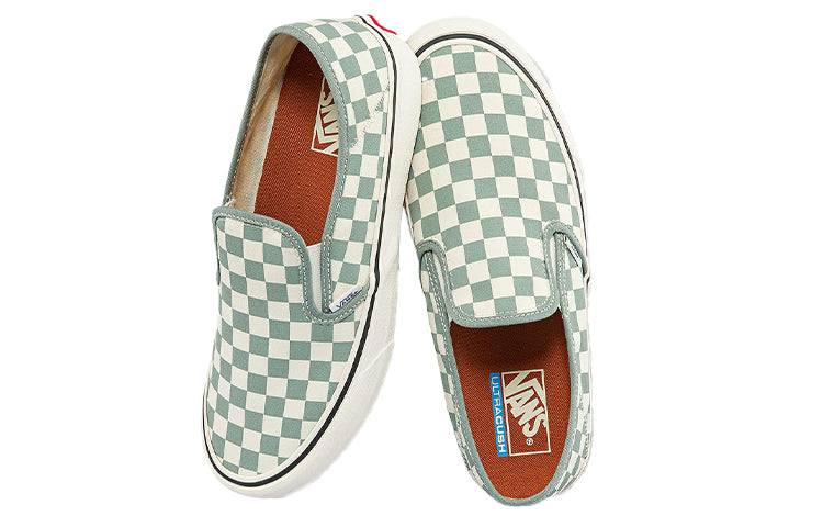 Vans Slip-on Low Tops Casual Skateboarding Shoes Unisex Green White VN0A5HYQB8O