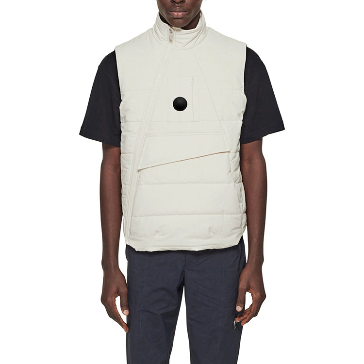 A-COLD-WALL* Woven Funnel Gilet 'Warm White' ACWMO058-WARMWHITE
