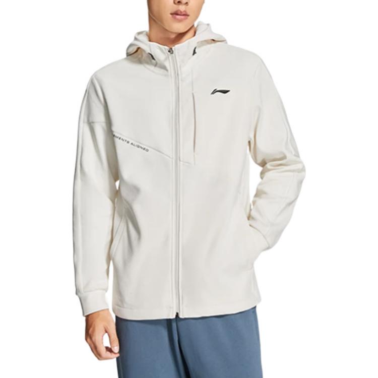 Li-Ning Training Logo Printing Jacket 'Cream White' AWDS627-9