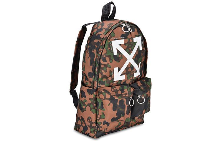 Off-White Camouflage Logo Backpacks Camouflage OMNB003S19D360249901