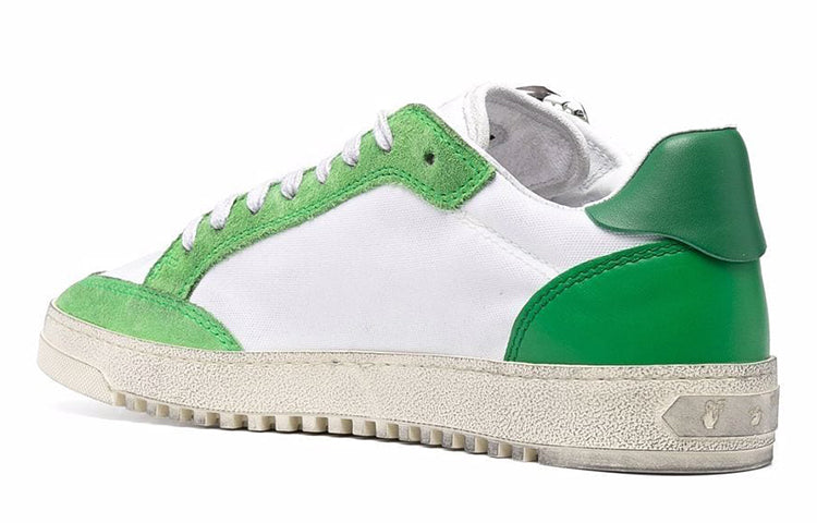 Off-White Vulcanized 5.0 Low-Top Sneaker 'Green White' OMIA227F21FAB0010155