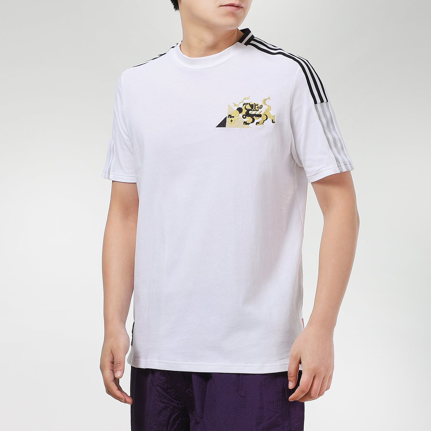 adidas Juventus Cny Soccer/Football Casual Sports Short Sleeve White GK8601