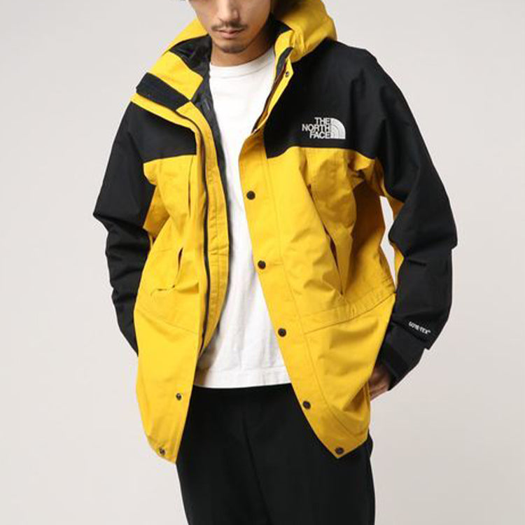 Men's THE NORTH FACE mountaineering Windproof Jacket Black Yellow NP11834-LY