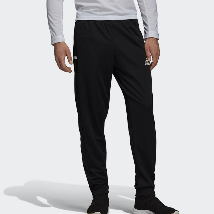 adidas T19 Outdoor Running Casual Sports Knit Long Pants Black DW6862