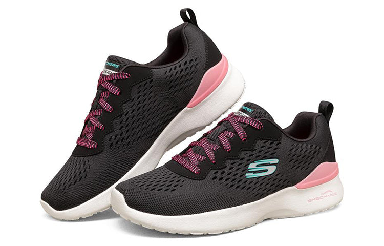 (WMNS) Skechers Skech-Air Dynamight Low Black/Pink 149349-BKPK