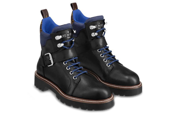 (WMNS)  LOUIS VUITTON shoes Martin boots 'Blue Black' 1A5LQD
