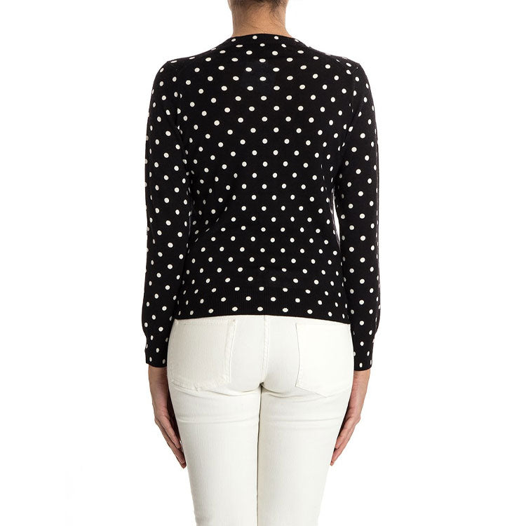 (WMNS) COMME des GARCONS PLAY Polka Dot Cardigan Black Emblem 'Black' AZ-N037-051-1