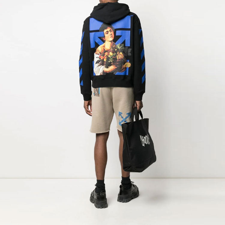 Off-White Men's SS21 Sports Sweatshirt Oversize Black OMBB034S21FLE0081040