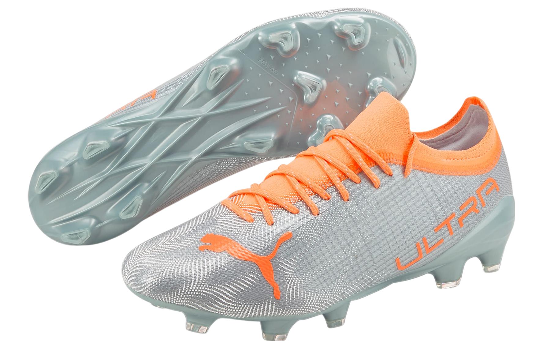 PUMA Ultra 2.4 FG AG 'Diamond Silver Neon Citrus' 106698-01