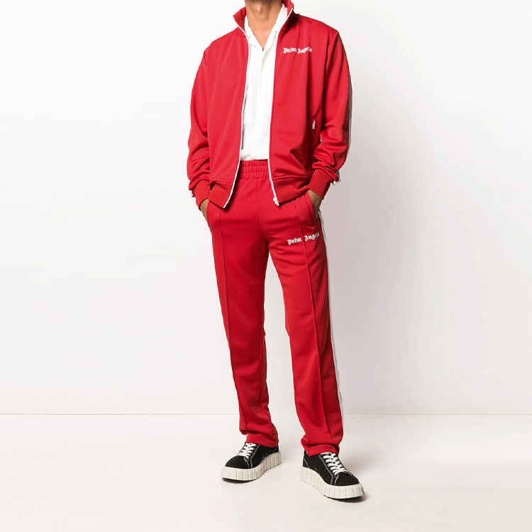 Palm Angels Classic Track Jacket 'Red White' PMBD001C99FAB0012501