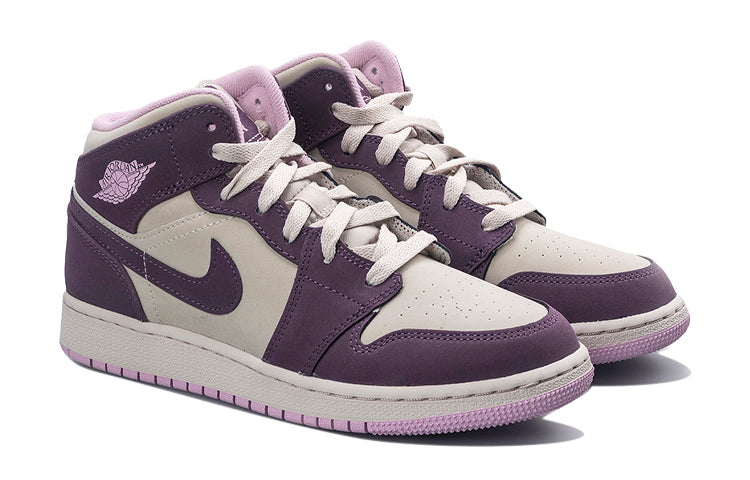 (GS) Air Jordan 1 Retro Mid 'Pro Purple' 555112-500