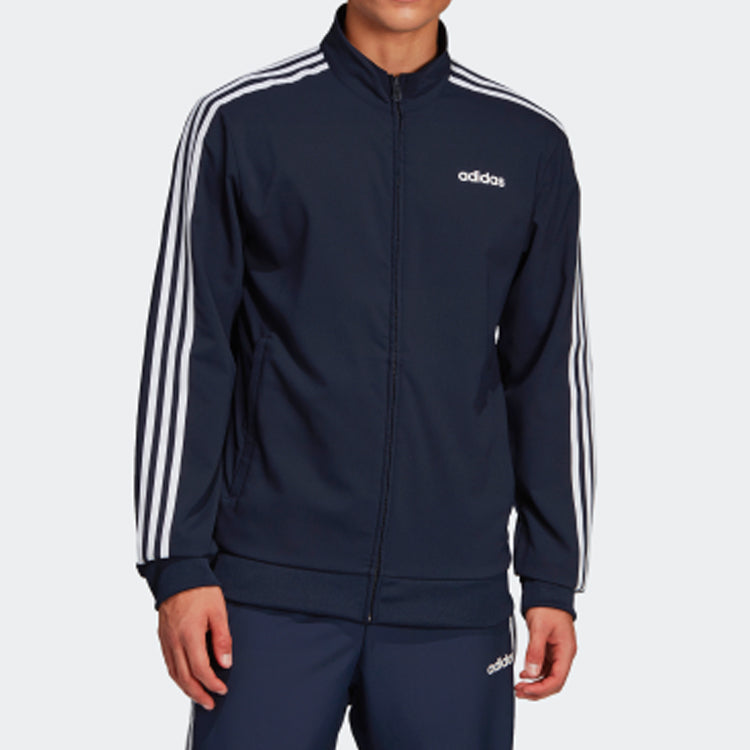 Men's adidas Sports Stylish Woven Navy Blue Jacket DU0458