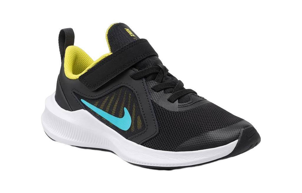 (PS) Nike Downshifter 10 'Black Blue Yellow' CJ2067-009