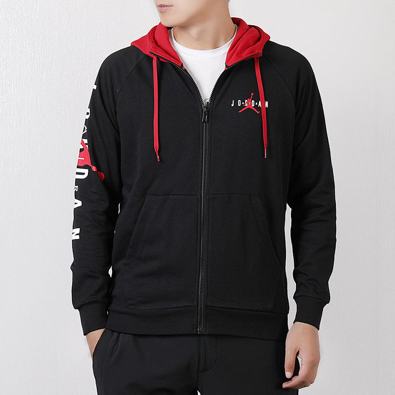 Air Jordan Basketball Knit Hooded Jacket Black AR4736-010