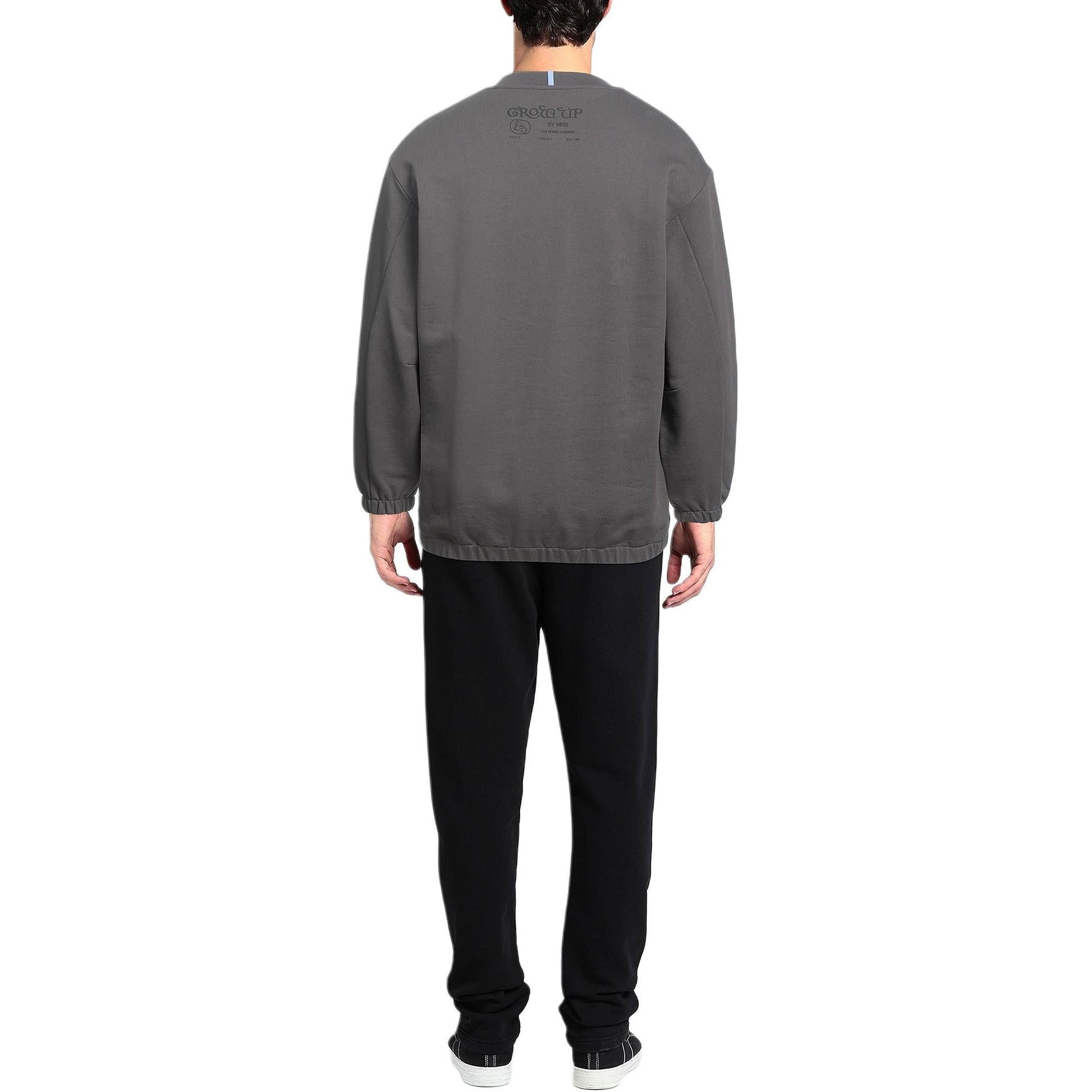 Alexander McQueen Happy Earth Happy Being Slogan Long Sleeves T-Shirt 'Grey' 669496-RST55-2007