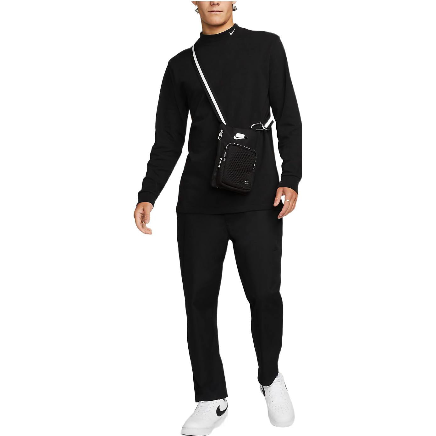 Nike AS M NL LS MOCK NECK SHIRT 'Black White' DX5869-010