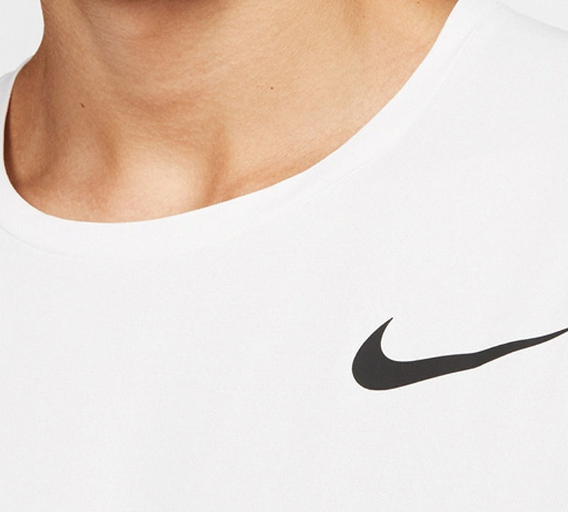 Nike Pro Short Sleeve Training Tops Breathable Quick Dry White CJ4612-100