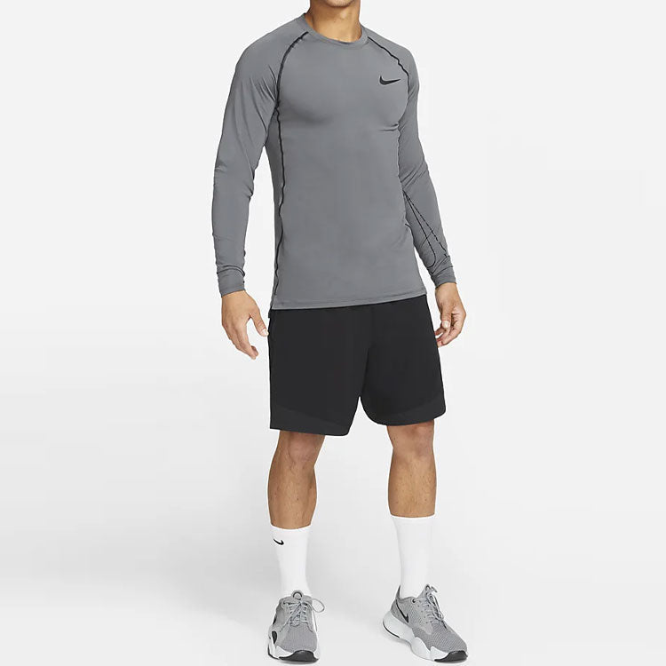 Nike Pro Dri-FIT Slim Fit Long-Sleeve Top 'Grey' DD1980-068