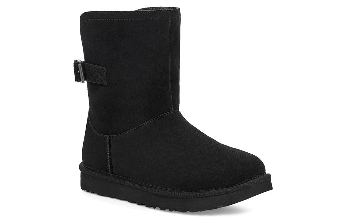 (WMNS) UGG Chantel Side Buckle Snow Boots Black 1119151-BLK