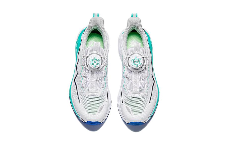 (GS) ANTA Running Series Sneakers 'White Teal' A312425511-3