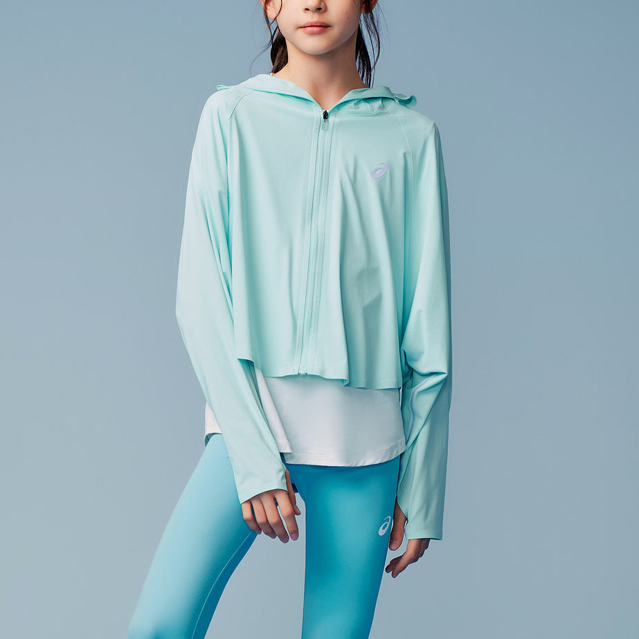 (GS) ASICS Batwing Sleeves Jacket 'Lake Blue' 332241054061-89GR