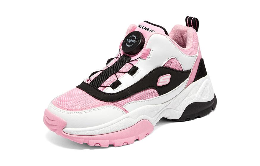 (GS) Skechers Kozmiks 'White Pink Black' 302528L-PKBK