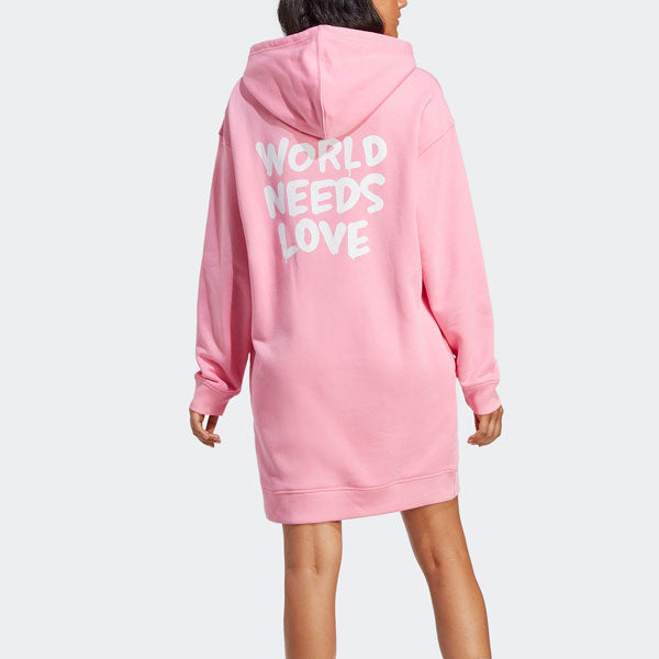 (WMNS) adidas Original ANDRE SARAIVA hooded dress 'Pink' HY4269