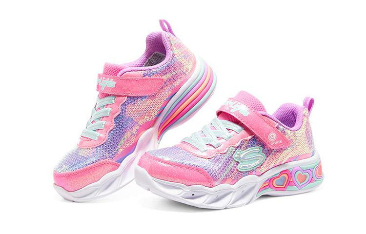 (PS) Skechers Sweetheart Lights 'Pink Multi' 302313L-PKMT